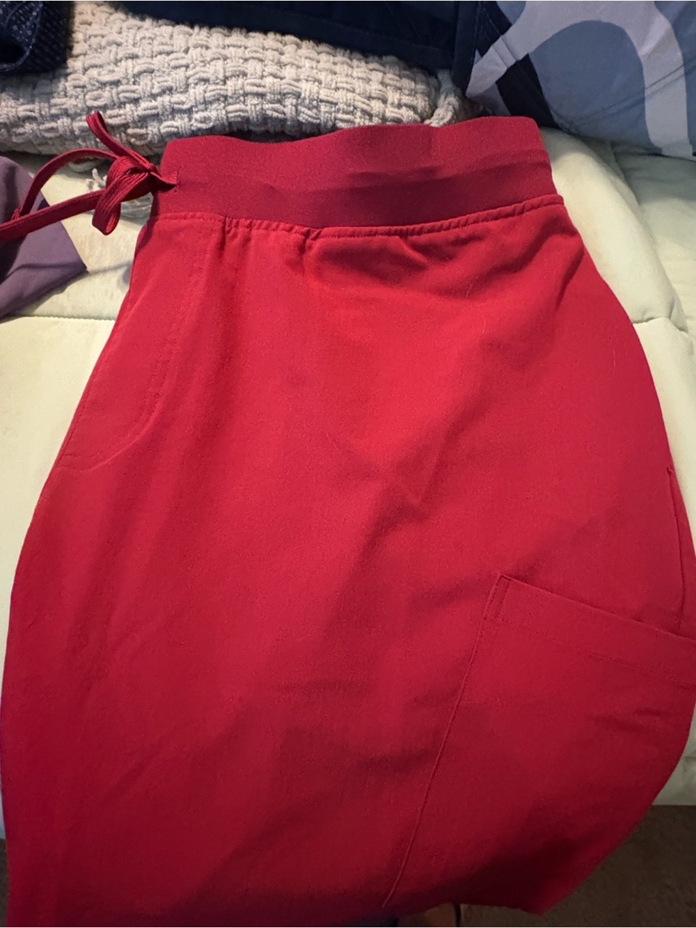 Women’s Red Drawstring Waist joggers
